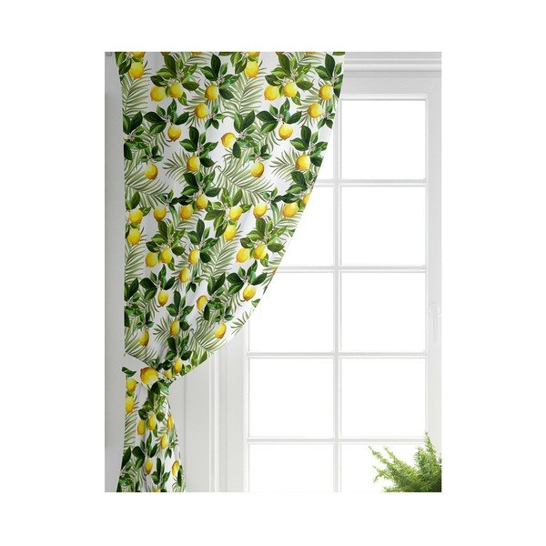 Draperie galbenă-verde 140x260 cm – Mila Home-image-2