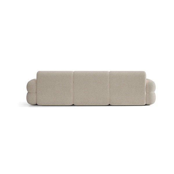 Canapea crem cu tapițerie din chenille 305 cm Neo – Micadoni -image-4