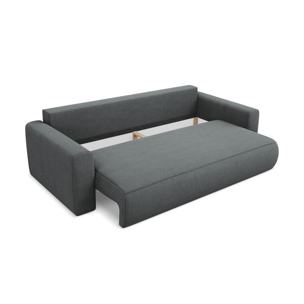 Canapea gri închis extensibilă/cu spațiu de depozitare 238 cm Kapua – Makamii-image-3