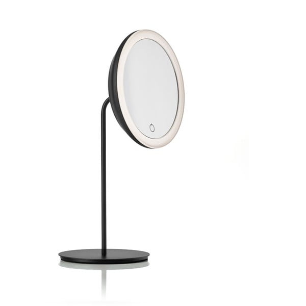 Oglindă cosmetică Zone Eve, ø 18 cm, negru