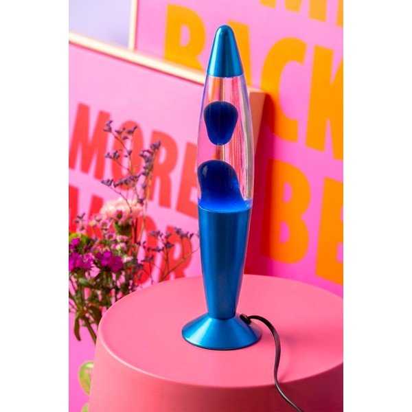 Lava lamp albastră din sticlă (înălțime 35,5 cm) Funky Rocket Lava – Leitmotiv-image-1