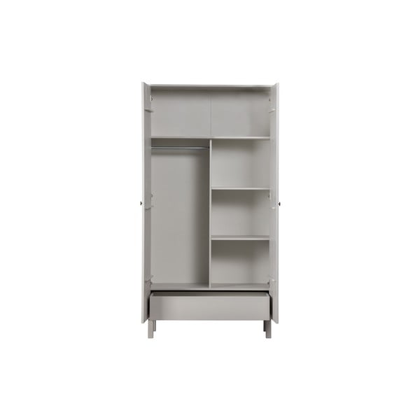 Șifonier gri deschis din lemn de pin 100x195 cm Madu – WOOOD-image-3