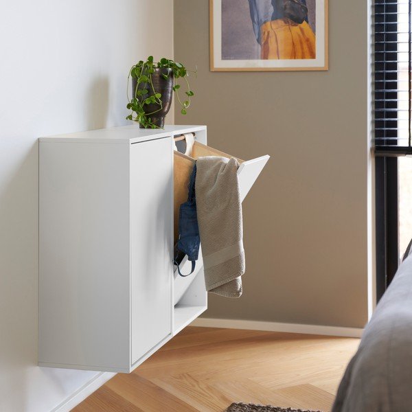Coș de rufe alb de montat pe perete Laundry Box – ReCollector-image-3