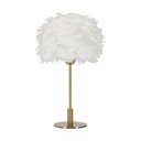 Veioză albă-aurie (înălțime 50 cm) Ball Feather – Mauro Ferretti