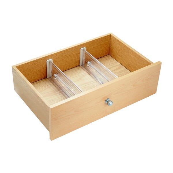 Set 2 separatoare reglabile pentru sertare iDesign Linus Deep-image-3