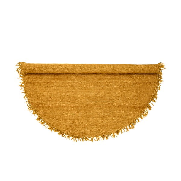 Covor din iută Bloomingville Sun, ⌀ 150 cm, galben-image-2