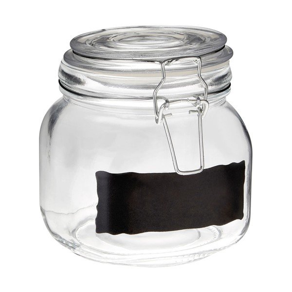 Borcan din sticlă cu etichetă de scris cu creta Premier Housewares, 900 ml-image-1