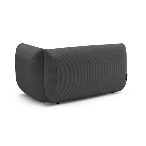 Modul pentru canapea gri cu tapițerie din catifea reiată  (cu colț pe partea dreaptă) Lecomte – Bobochic Paris-image-3