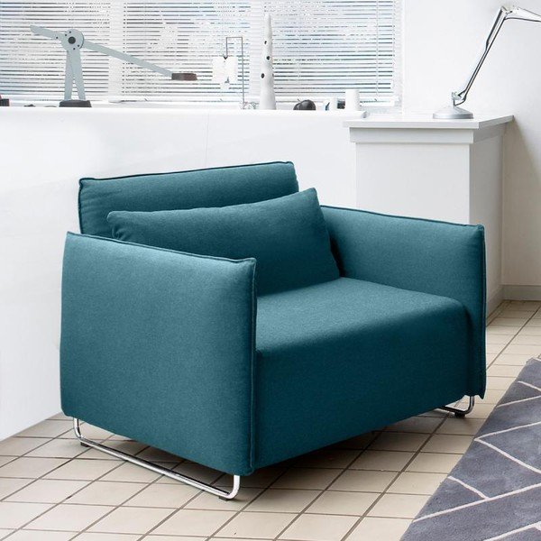 Fotoliu extensibil Softline Cord, turcoaz-image-1