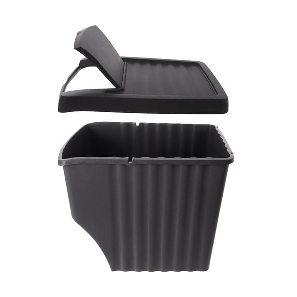 Coșuri de gunoi negre 3 buc. pentru reciclare 3x22 l din plastic – Orion-image-3