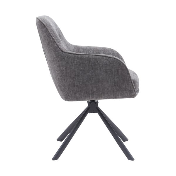 Set de scaune de sufragerie gri 2 buc. tapițat Avola – Unique Furniture-image-2