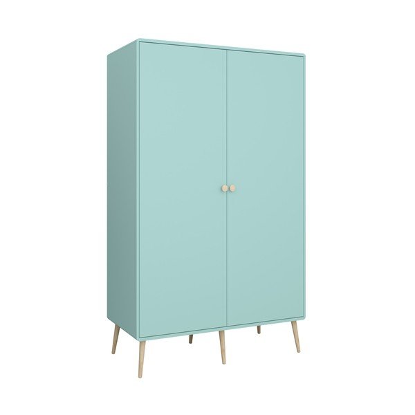 Șifonier de copii turcoaz 113x190 cm Gaia - Tvilum-image-3