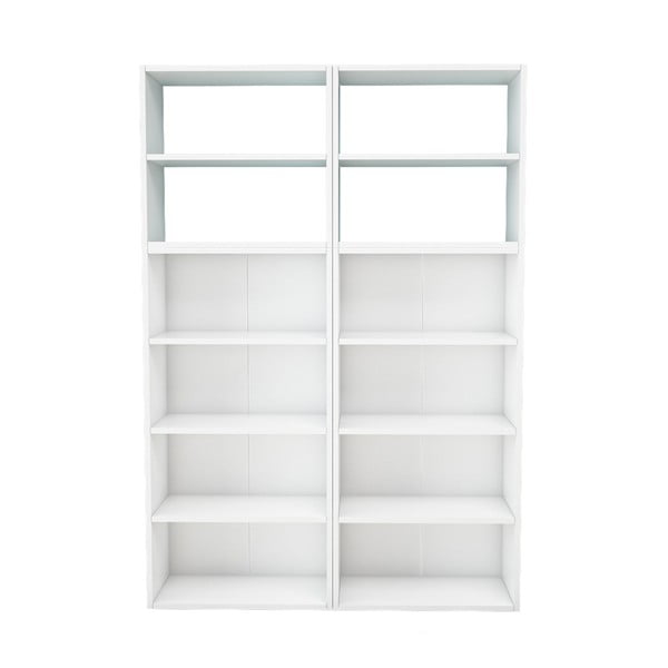 Bibliotecă Magenta Home Pure Vertical, lățime 120 cm, alb