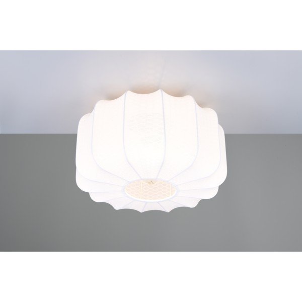 Plafonieră albă din metal cu abajur textil ø 40 cm Madleine – Reality-image-2