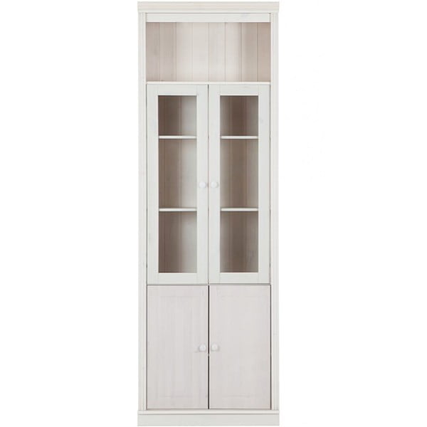 Vitrină albă din lemn de pin 74x223 cm Anita – Støraa