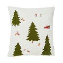 Pernă decorativă din material bouclé 45x45 cm  cu model de Crăciun Christmas Tree – Catherine Lansfield