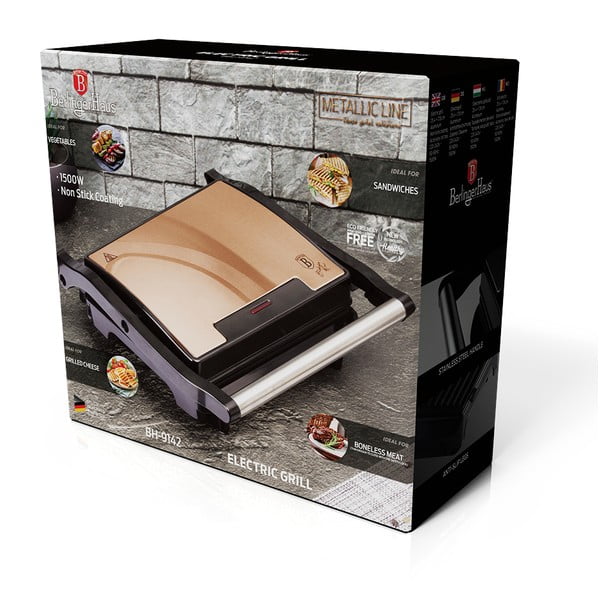 Grill electric Rosegold Metallic Line - BerlingerHaus-image-3