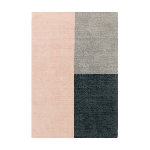 Covor Asiatic Carpets Blox, 200 x 300 cm, roz-gri
