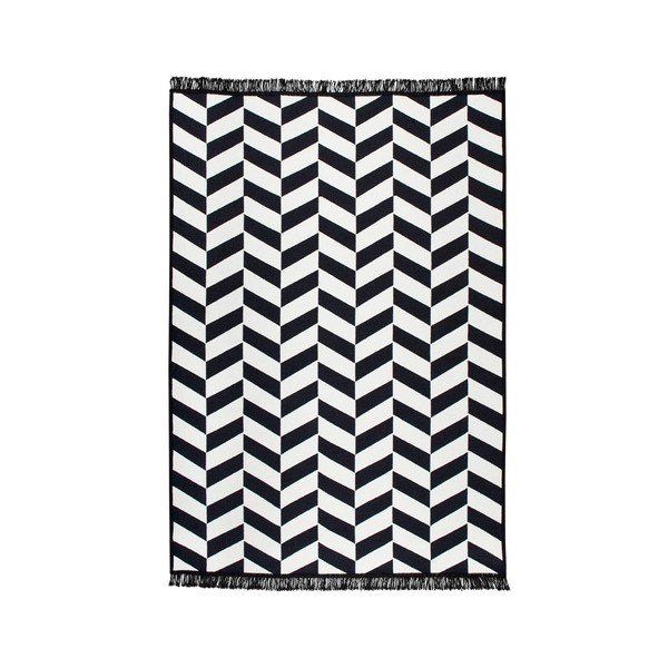 Covor reversibil Morpheus, 140 x 215 cm, alb-negru-image-3