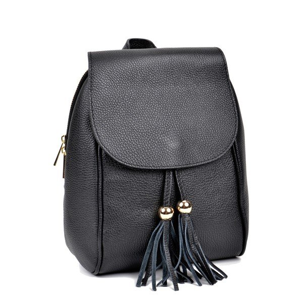 Rucsac din piele Sofia Cardoni Tina, negru-image-2
