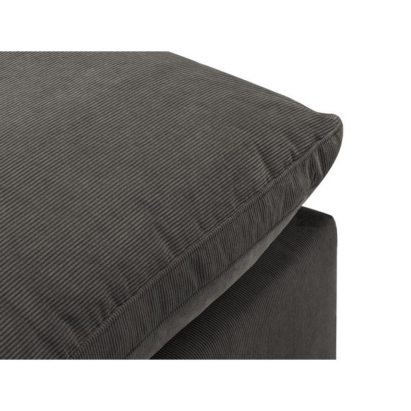Modul cu tapițerie din catifea pentru canapea de mijloc Windsor & Co Sofas Galaxy, maro închis-image-4