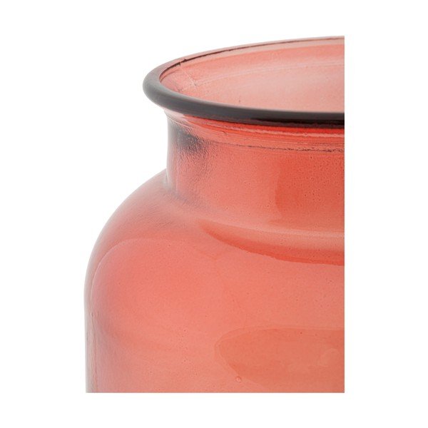 Vază din sticlă reciclată Mauro Ferretti Florero, roz-image-3