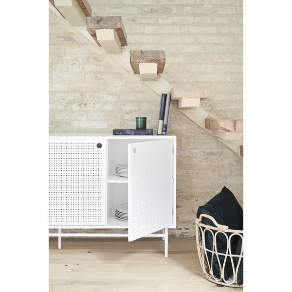 Comodă Teulat Punto, lungime 150 cm, alb-image-2