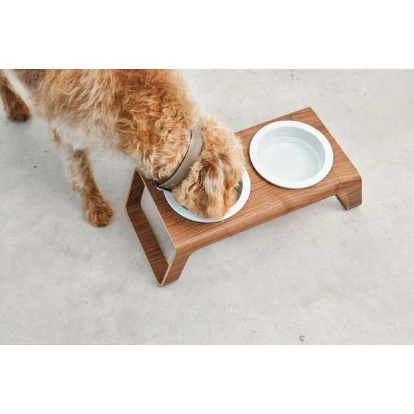 Set boluri cu suport pentru câini Desco Walnut M – MiaCara-image-4