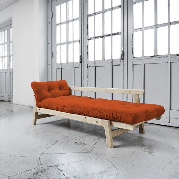 Canapea extensibilă Karup Step Natural/Orange-image-2