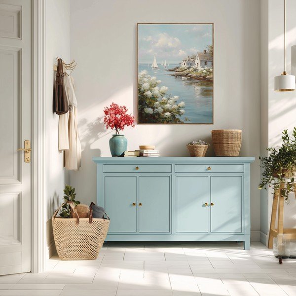Tablou cu ramă imprimat 60x80 cm Quiet Bay – Styler-image-3