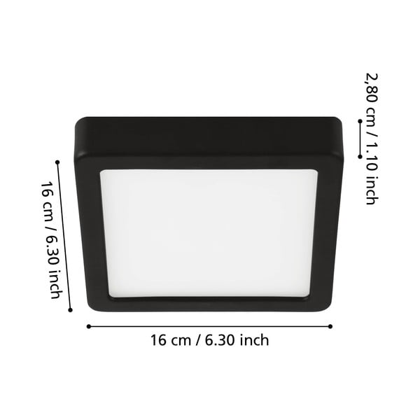 Plafonieră gri LED 16x16 cm FUEVA 5 – EGLO-image-2