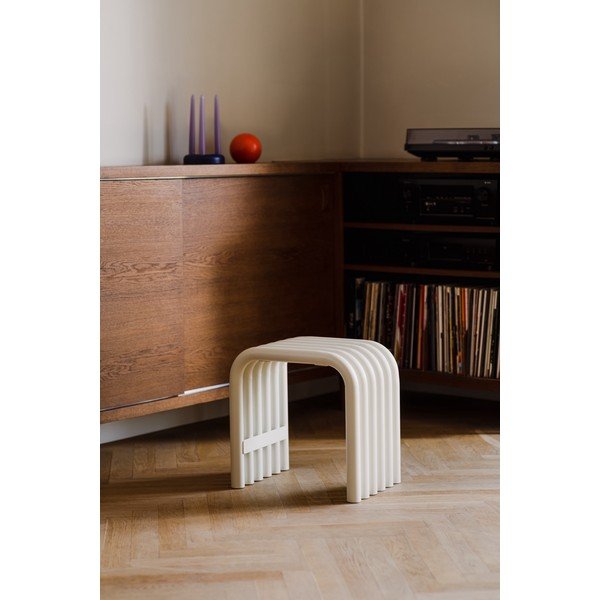 Scaun de grădină bej din metal Nokk – noo.ma-image-1