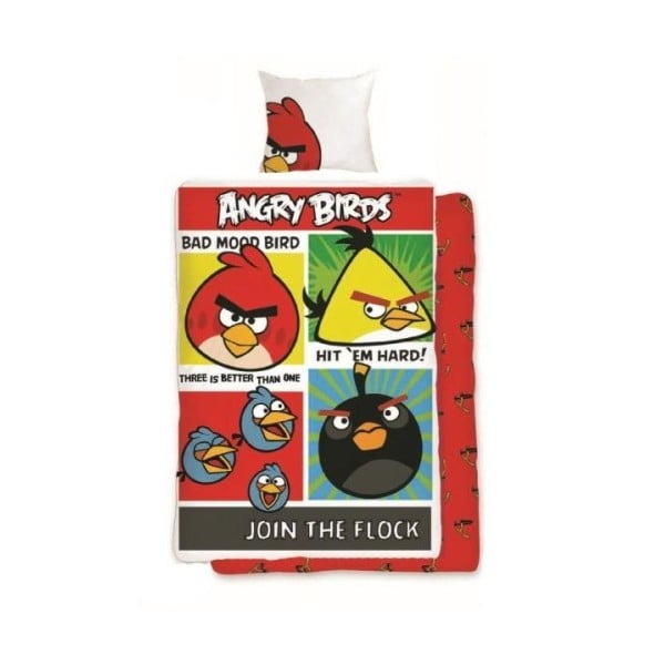 Lenjerie de pat Angry Birds 114, 160 x 200 cm