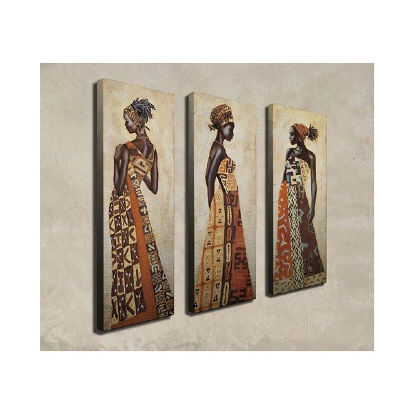Tablou din 3 piese pe pânză Lusaka-image-2