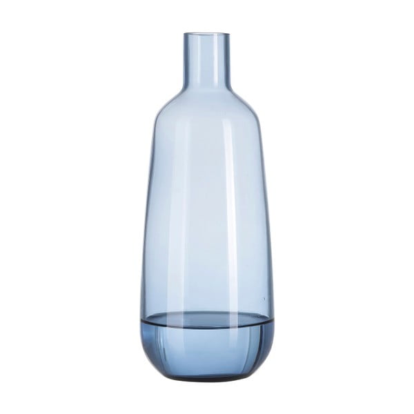 Vază din sticlă A Simple Mess Aege, înălțime 25 cm, albastru