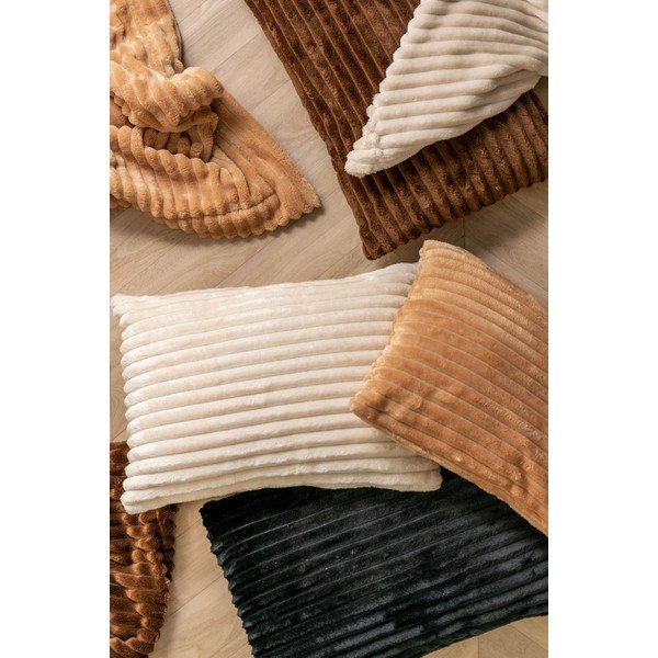 Pled din catifea PT LIVING Ribbed, 150 x 200 cm, crem-image-4