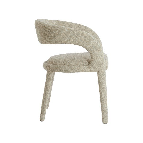 Scaun de dining bej cu cotiere tapițat Kyran – Light & Living-image-3