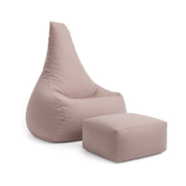 Fotoliu puf pentru copii roz Outzy – Meowbaby