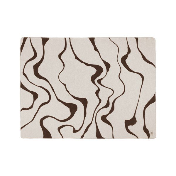 Pătură maro/crem 150x200 cm Felu – noo.ma-image-4