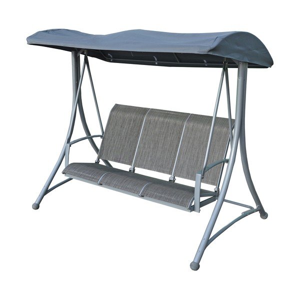 Balansoar de grădină gri din metal Hollywood – Rojaplast