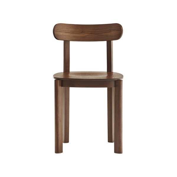 Scaun de dining în culoare naturală închisă cu aspect de lemn de frasin Nara – Teulat-image-1