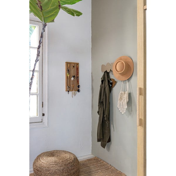 Cuier de perete în culoare naturală din metal 24 cm Parco – Spinder Design-image-3