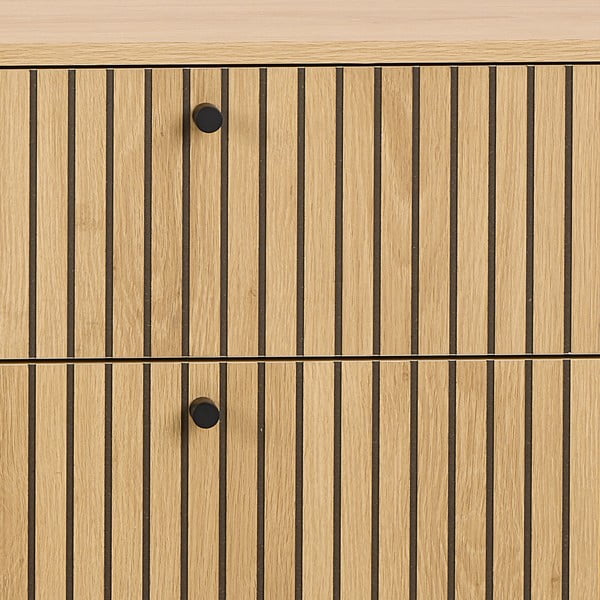 Comodă în culoare naturală cu aspect de lemn de stejar 158x80x40 cm Albany  – Actona-image-4