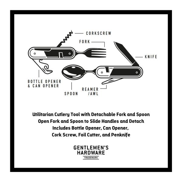 Tacâmuri multifuncționale de buzunar Camping - Gentlemen's Hardware-image-3