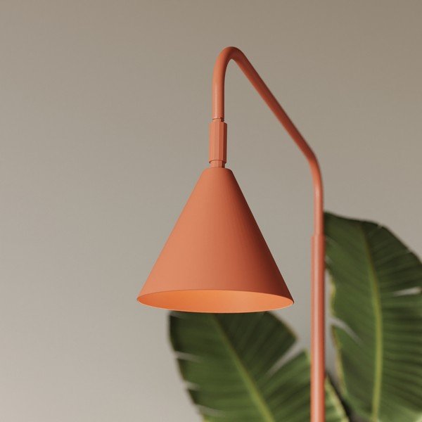 Lampadar cărămiziu cu structură flexibilă din oțel (înălțime 165 cm) Zylo – Sollux-image-4