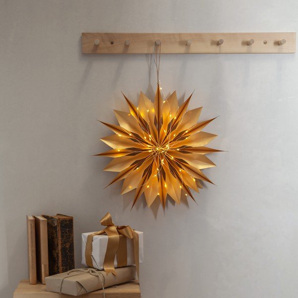 Decorațiune luminoasă aurie  de  Crăciun Flinga – Star Trading-image-1