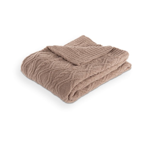 Pătură maro din micropluș/cocolino 130x170 cm Aspen – Tiseco Home Studio