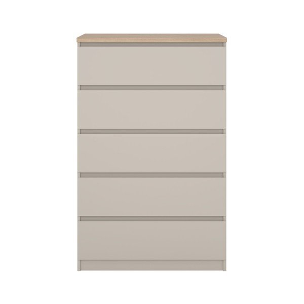 Comodă crem 77x121x50 cm Naia – Tvilum-image-2