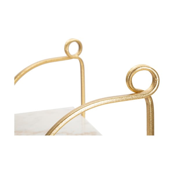 Raft alb/auriu din marmură 40 cm Marble – Mauro Ferretti-image-4