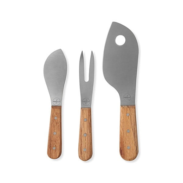 Set cuțite pentru brânzeturi Sagaform Oval Oak